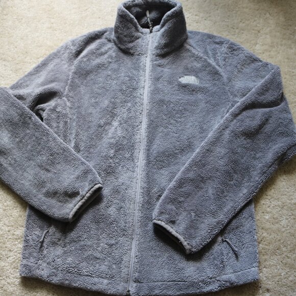 The North Face Gray Fleece Jacket - Picture 1 of 8